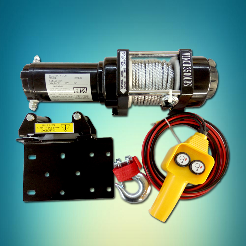 电动绞盘12v车载 小吊机24v电动葫芦绞盘机 越野车自救汽车绞盘