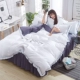 Phiên bản Hàn Quốc của công chúa bốn mảnh cotton gió váy ngủ loại cotton bed quilt quilt 1.5 / 1.8 / 2.0m bộ đồ giường - Bộ đồ giường bốn mảnh