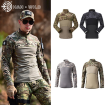New frog clothing long sleeve jacket cotton wear-resistant breathable combat uniform special forces military uniform long sleeve T-shirt instructor uniform