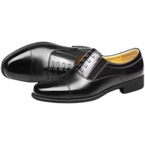 Three Joints Leather Shoes Mens Three Pointy Leather Leather Shoes Business Positive Dress Gown Leather Shoes Casual Shoes Low Heel