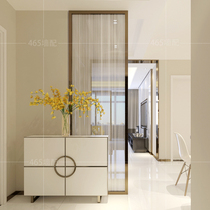 Sandwich glass screen partition art living room entrance Modern simple light luxury sliding door Wet and dry separation
