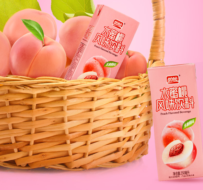 盼盼食品水蜜桃味饮料250ml*24