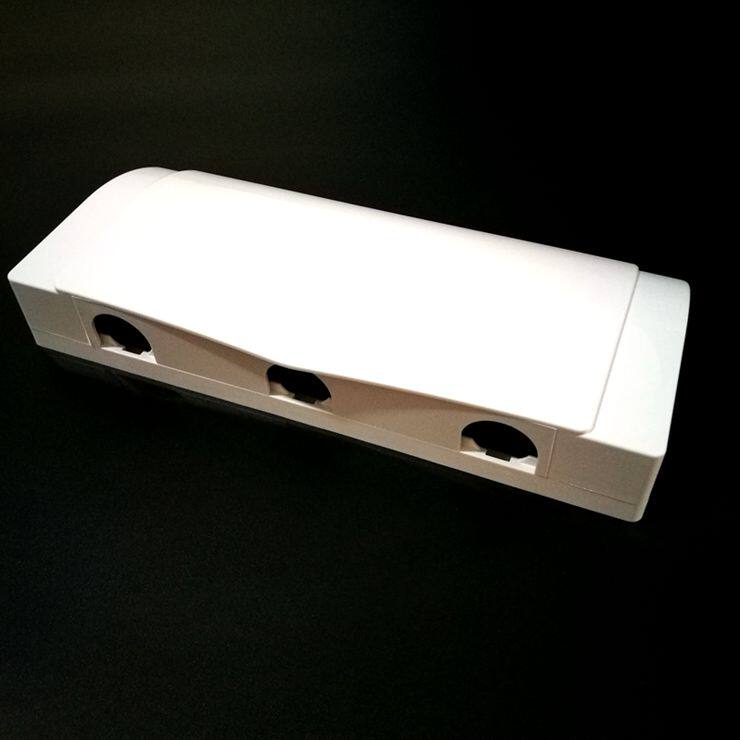 白色卫生间厨房三联86型开关盖插座罩浴室连体三3位防水盒防溅盒