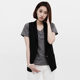 2024 ພາກຮຽນ spring and autumn slim fit suit vest short fashion suit collar Korean version slimming large size coat small vest for women