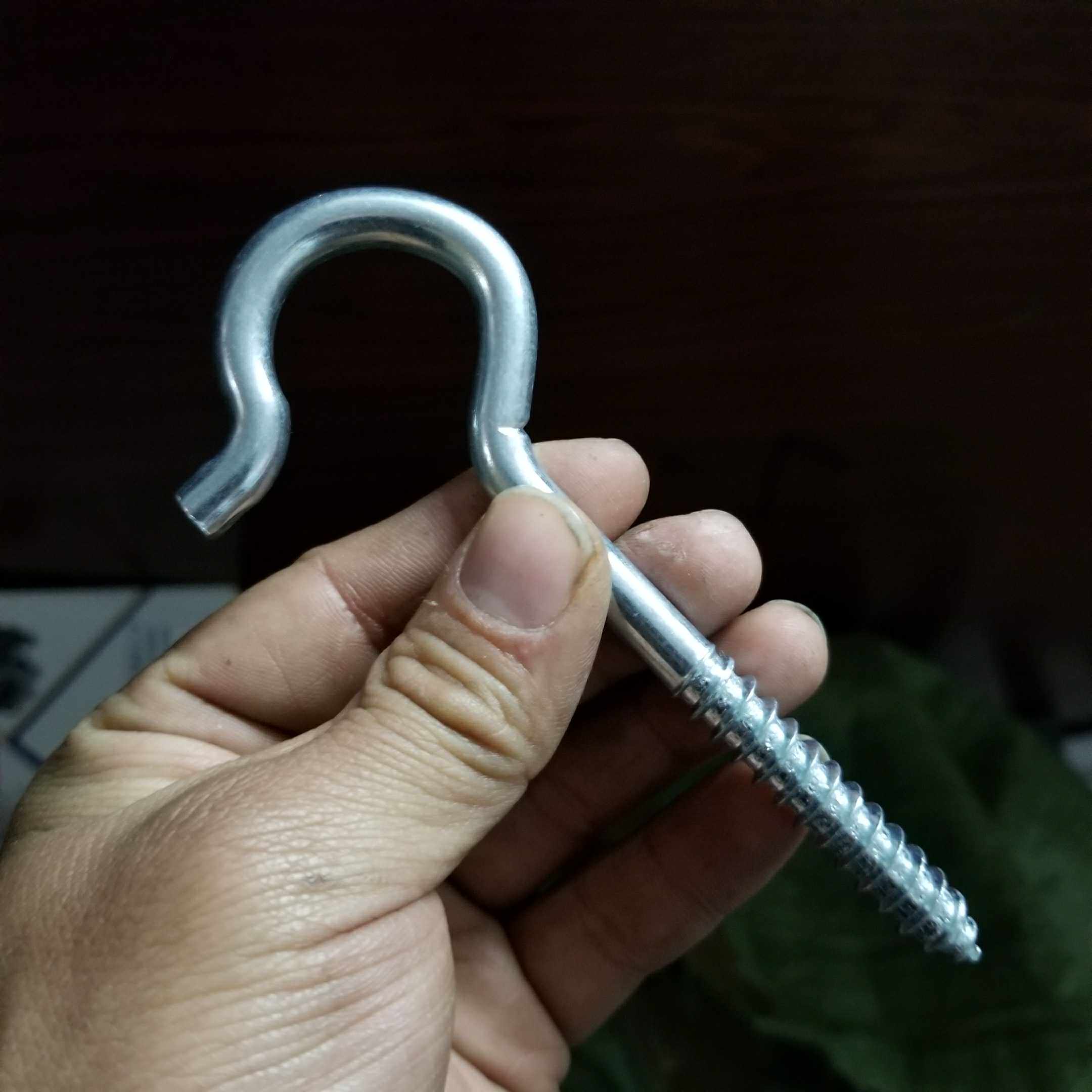 螺丝钩 7字型镜框螺丝 直角钩 七字钩相框十字绣婚纱照挂钩 灯钩