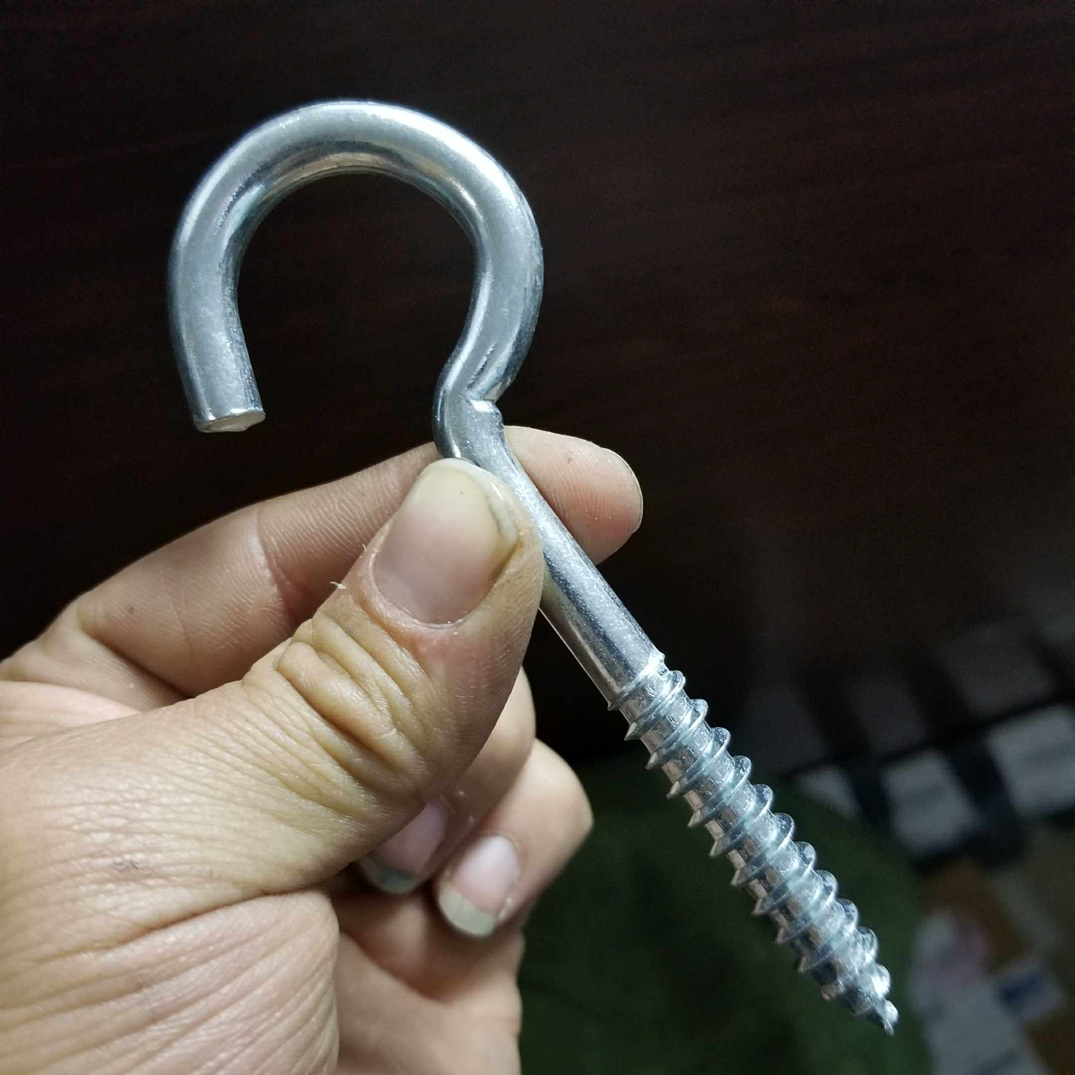 螺丝钩 7字型镜框螺丝 直角钩 七字钩相框十字绣婚纱照挂钩 灯钩