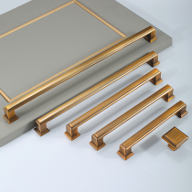 New Chinese handle cabinet door wardrobe door handle modern cabinet Chinese long handle drawer antique copper handle simple