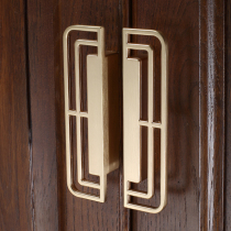 New Chinese cabinet door handle imitation ancient bronze Chinese-style handle cabinet door to clothes drawer handle light and luxurious modern