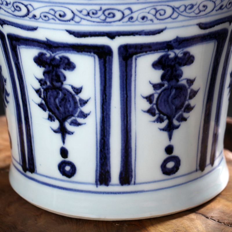 Jingdezhen ceramics under the imitation of yuan blue and white Xiao Heyue Han Xinwen name plum bottle vase, home act the role ofing handicraft furnishing articles