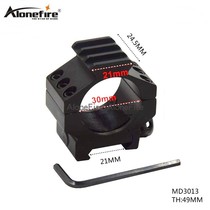 21mm 30mm pipe clamp rail adapter bracket aluminum alloy flashlight clamp MD3013