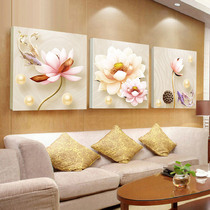 2021 New Cross Stitch Diamond painting 2020 the other side Flower living room triple with frame shaped point sticking Diamond bedroom flower sea