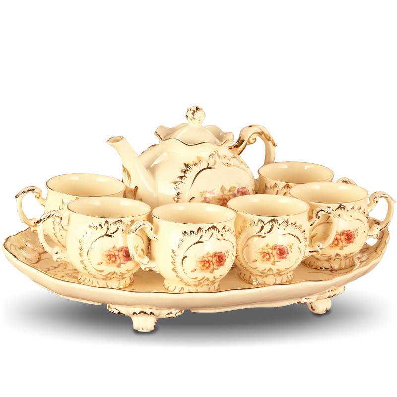 The Vatican Sally 's European ceramic cup tea package tray of household contracted sitting room tea cups suit small key-2 luxury