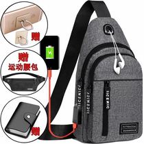 Breast Bag Mens Backpack 2020 New Nylon Canvas Chest Bag Leisure Sports Travel Chest Bag One Shoulder Cross Body Bag