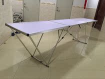 Wallpaper 3 m folding glued table sizing table all aluminum alloy edging folding glued table table Workbench