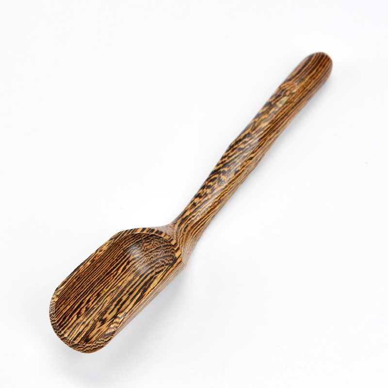 Ebony alloy TSP tea spoon, bamboo tea shovel hua limu tea tea spoon, kung fu tea tea accessories