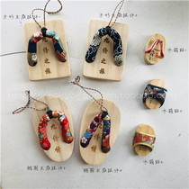 World Travel Commemorative Taiwan brings back nine pieces of clogs wooden patchwork refrigerator stickers single price