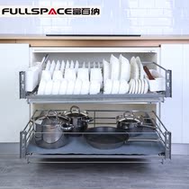 Drawer type basket bowl basket Pan blue seasoning basket Nano spray 10 years without rust with Dongtai rail warranty for ten years