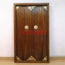 Villa door Courtyard door Chinese style door double door Antique wooden door Solid wood rural self-built house door custom