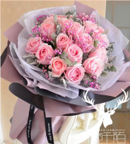 520 Valentines Day Hangzhou flowers express in the same city roses mix and match bouquets Lovers birthday order florist to deliver to the door