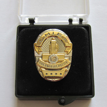 American badge LAPD Los Angeles mini badge chest badge Los Angeles metal badge small badge
