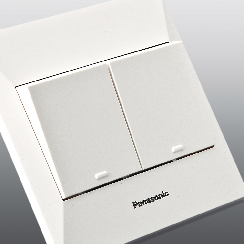 松下开关插座专卖店 松下开关面板 新适佳系列二开单控wmy503