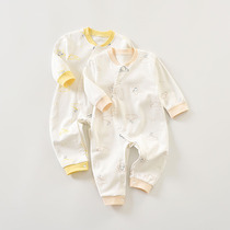 Dobi rabbit baby clothes autumn clothes pure cotton baby clothes partial cardiovercoat baby one-piece clothes spring autumn 3-24 months