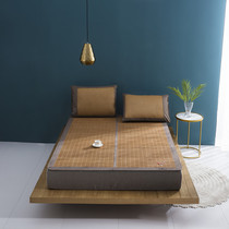 Double sided cool mat Foldable water grinding pro-skin carbonated mirror bamboo mat 0 9 1 2 1 5 1 8 m