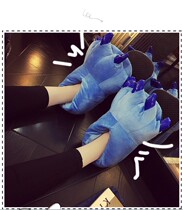 Creative dormitory paw children autumn and winter cute animals junior high school students male and female women cotton shoes cotton slippers boy Tiger