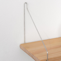 Wall stainless steel silver plate partition hanging ring wire rack accessories living room hanger flower pot hook free of punching