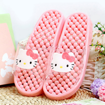 Massage slippers women spring summer sandals lovers home indoor foot non-slip bathroom Bath Womens Home Hollow