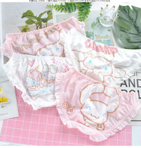 Cute low-waisted girl breifs sexy underwear milk silk Japanese sweet students no trace thin cartoon