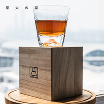 Ri Tai home Japanese cherry blossoms Mount Fuji heat-resistant crystal glass handmade whiskey wine glass lovers Cup