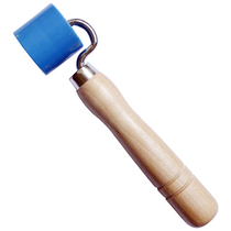 Wallpaper tool blue plastic flat wallpaper seam primary color wooden handle wallpaper Flat pressure wheel sticker wallpaper