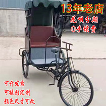 Pedal rickshaw Shanghai retro human pedal three-wheeled scenic area rental tourist landscape color can be changed
