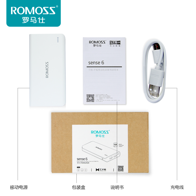 ROMOSS/罗马仕 sense6 20000M毫安充电宝 正品手机通用移动电源产品展示图3