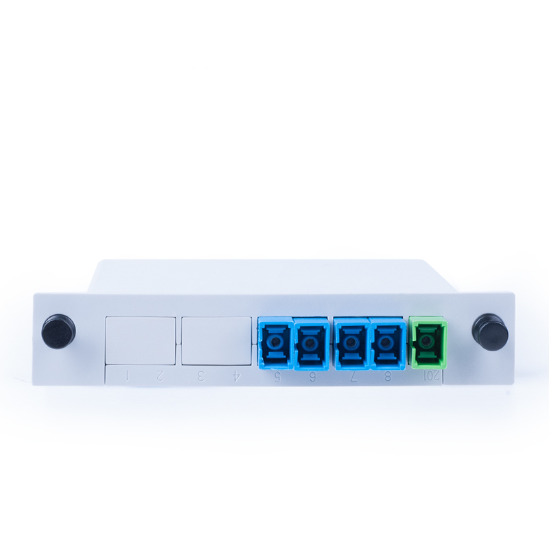 deep light telecom grade plc plug-in optical splitter 1 point 4 fiber splitter 1 point 4 brand new card type sc box
