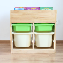 Children Solid Wood Bookshelf Toy Shelf Storage Rack Storage Rack Finishing Rack Sloth Corner Cabinet Drawer Locker Classification