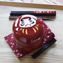 Spot Japanese imported HAKOYA Dharma shape bento box lunch box fruit box portable food box snack box