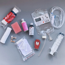 Halloween day dress up makeup combination fake plasma scar glue bandage vampire dentures film props