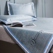Carpenter high-end washable ice silk mat three-piece 1 8m bed summer 1 5 meters air conditioning soft mat folding