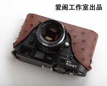 Leica m6 m7 mp camera cover leather cover handmade custom ostrich skin