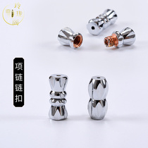 diy handmade jewelry accessories accessories safe drop buckle screw buckle bracelet necklace connection buckle Turnbuckle