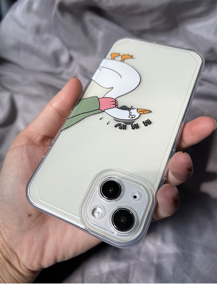 恶搞沙雕大鹅苹果12pro手机壳镜头全包iphone13mini/14max/11promax