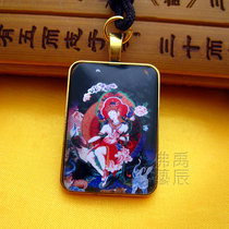 YC23A3 boutique Tibetan ground white degree Mother Buddha statue pendant Tibetan Buddhism Myong Law will be customized to the Buddhas cards can be customized