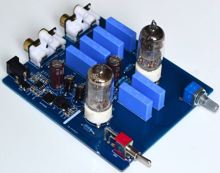 yj-6j1电子管胆前级 发烧hifi前级 迷你家用音响功放hifi前置放大