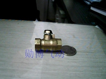 Pneumatic connector High quality pneumatic connector-brass ball valve thickened parts 2 points double wire copper ball valve G1 4