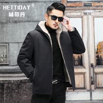 Ni overcomes the male ferret liner to overcome the whole mink detachable fur integrated real leather grass mink fur coat coat winter