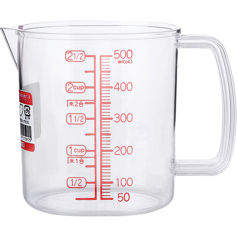nakaya measuring spoon scale meter cup measuring meter cup plastic measuring cup 500ml plastic measuring cup imported from japan