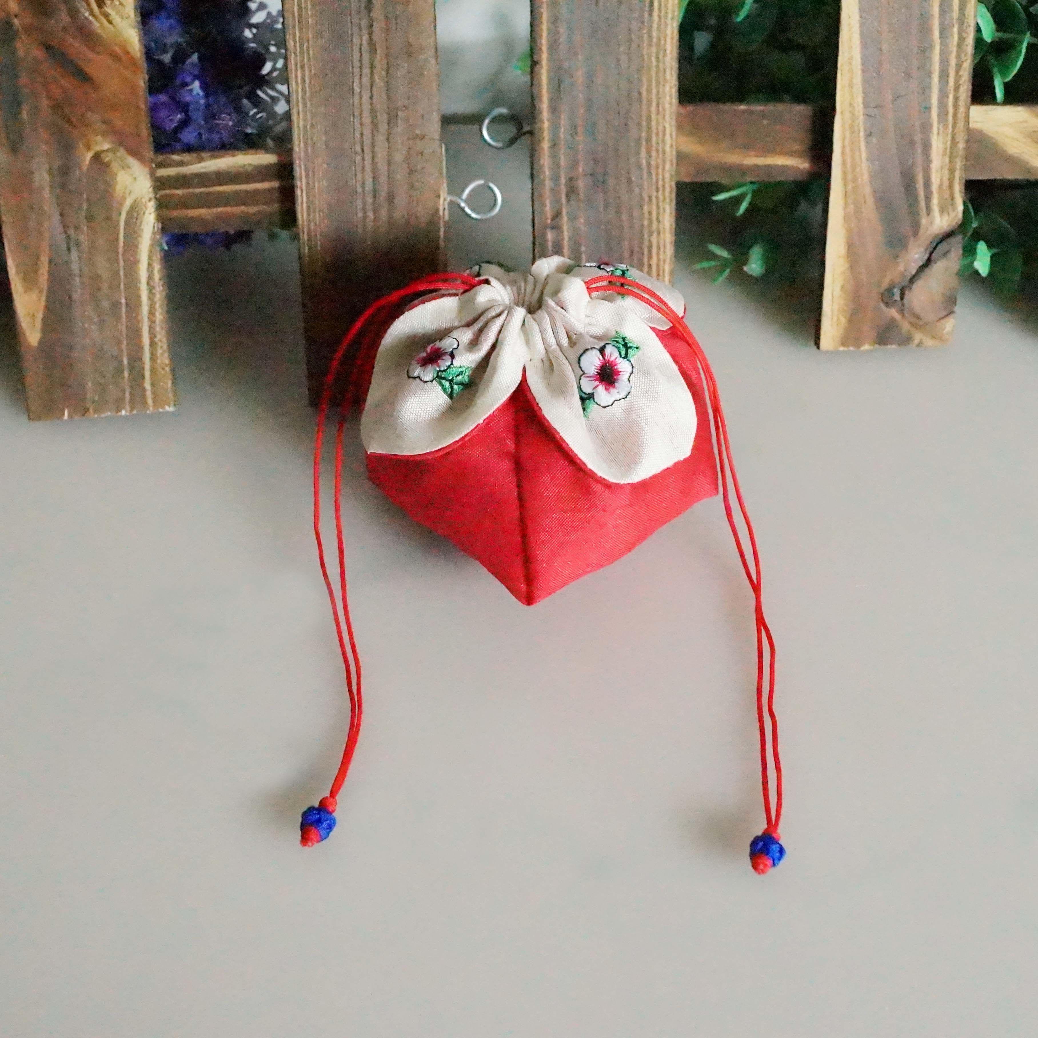 端午节香包香囊空袋子版风刺绣四角包贴花空袋子定做logo随身佩戴