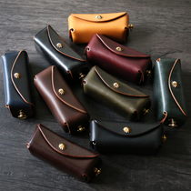 Handmade fanny pack wallet American Horween first year CXL leather retro key bag American buckle bag coin purse